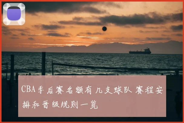 CBA季后赛名额有几支球队 赛程安排和晋级规则一览